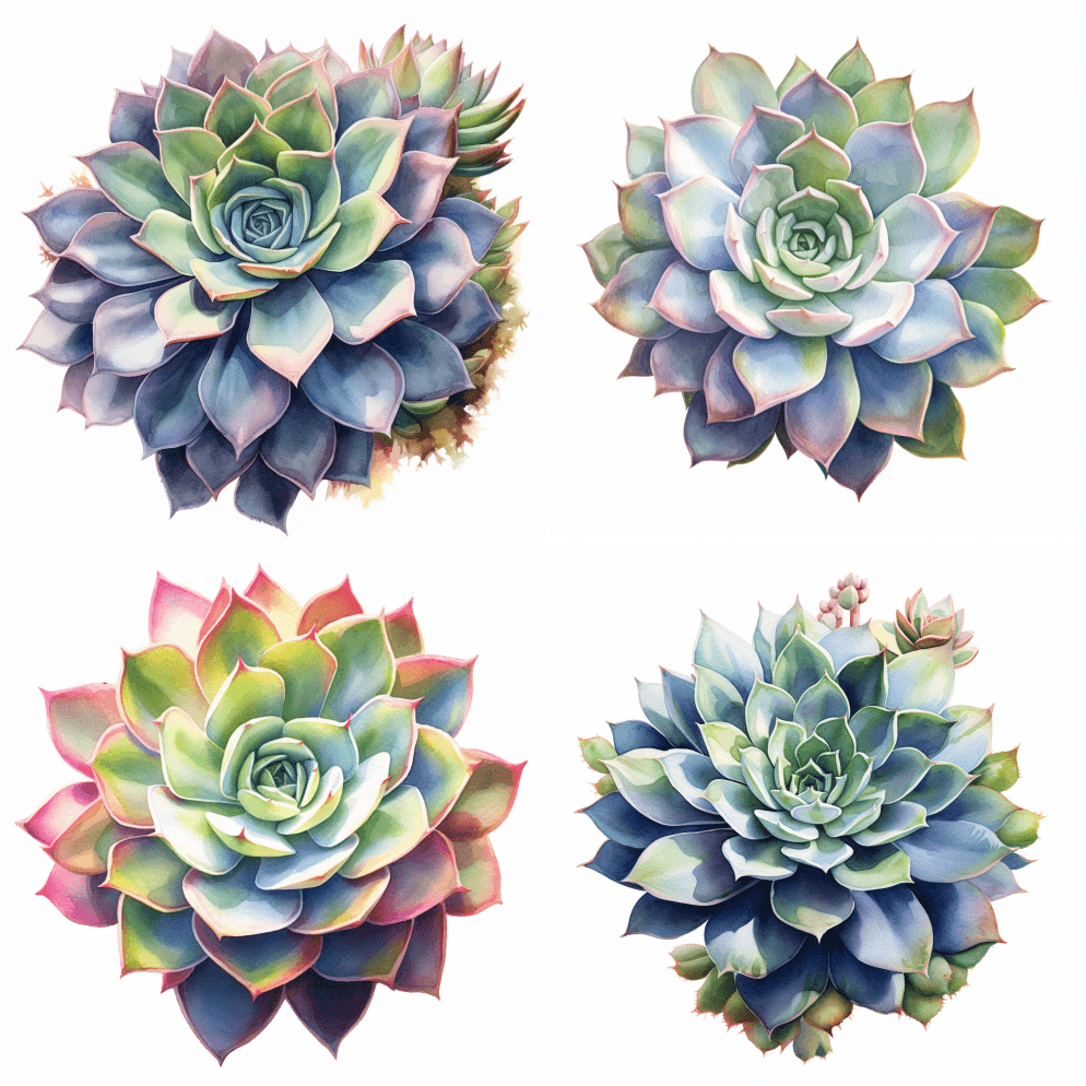 多汁，水彩画风格，照片现实主义，白色背景 - Midjourney Prompt