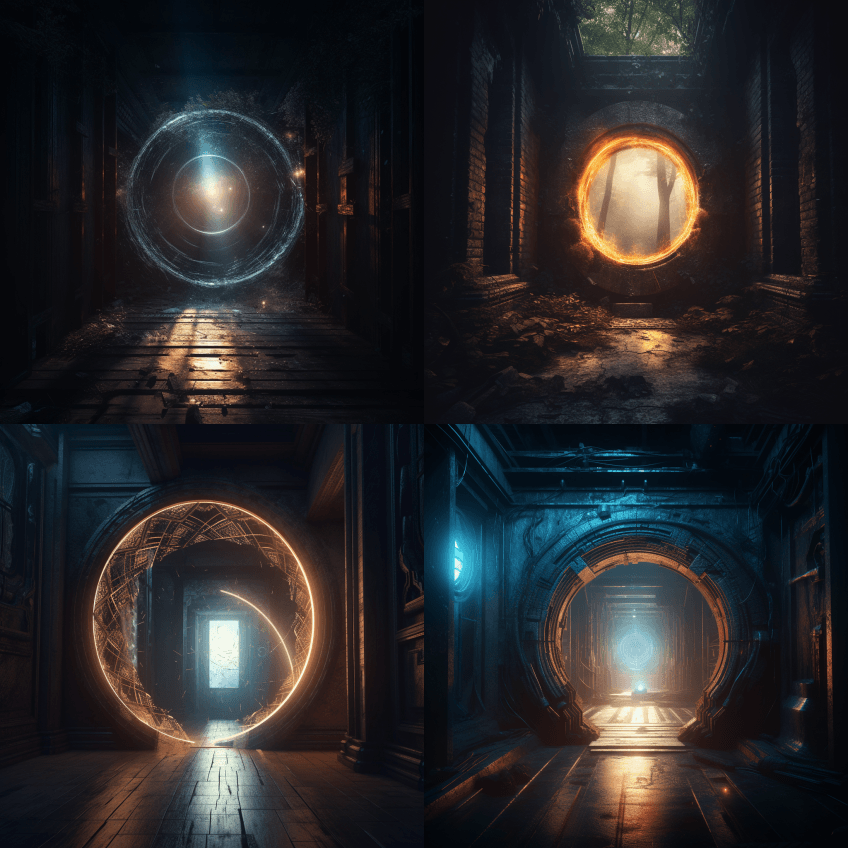 负光入口，魔力共鸣，电影效果 - Midjourney Prompt