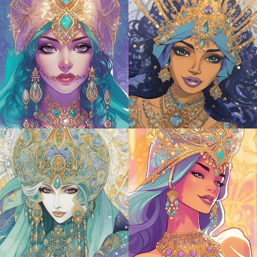 特写，一张幸福的笑脸，超现实的世界，梦幻 - Midjourney Prompt