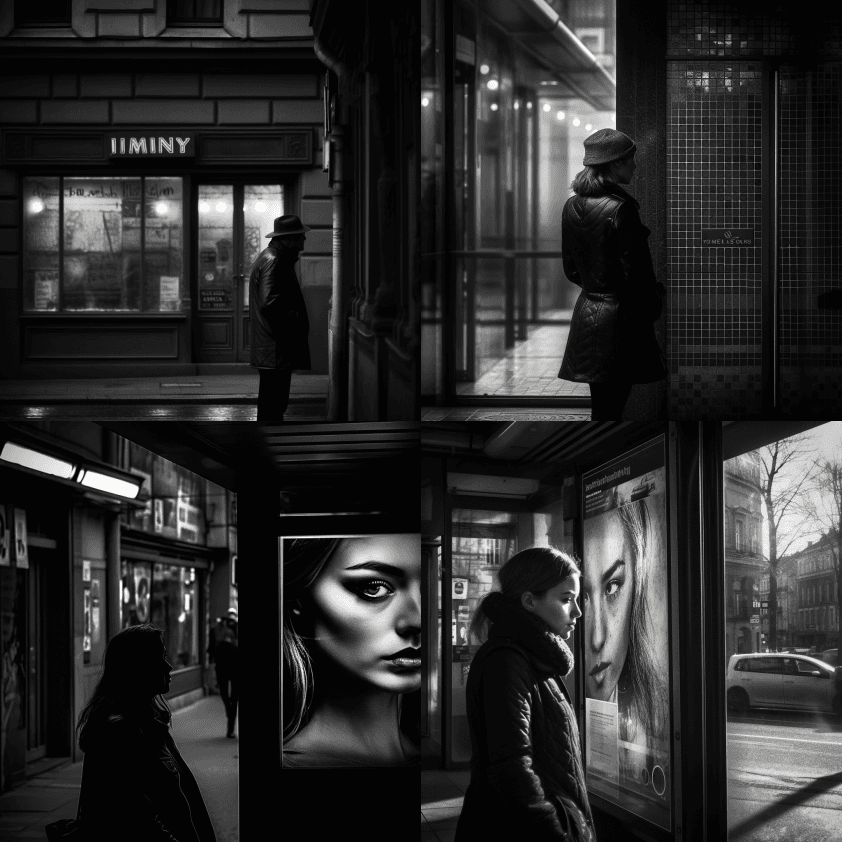 特写，贴心，极简主义，城市灵感，海报般的 - Midjourney Prompt