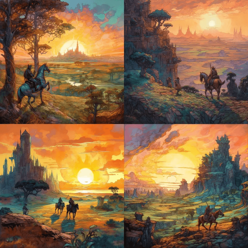 Erin Hanson&amp;Beksinsk - Midjourney Prompt