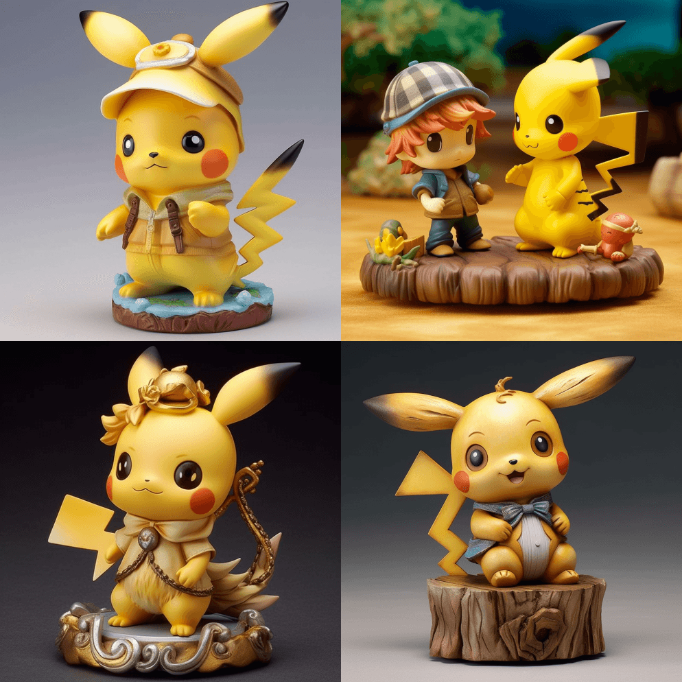 Enesco制作的珍贵时刻小雕像风格的皮 - Midjourney Prompt