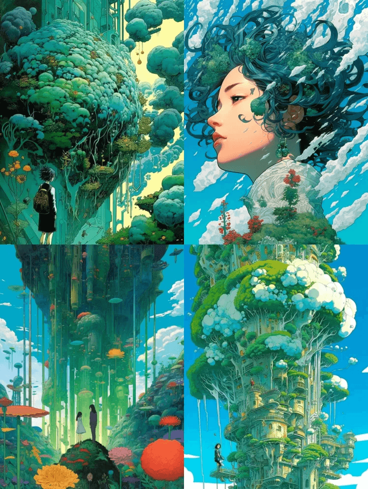 错综复杂的装饰空灵的超现实主义，细节，动 - Midjourney Prompt