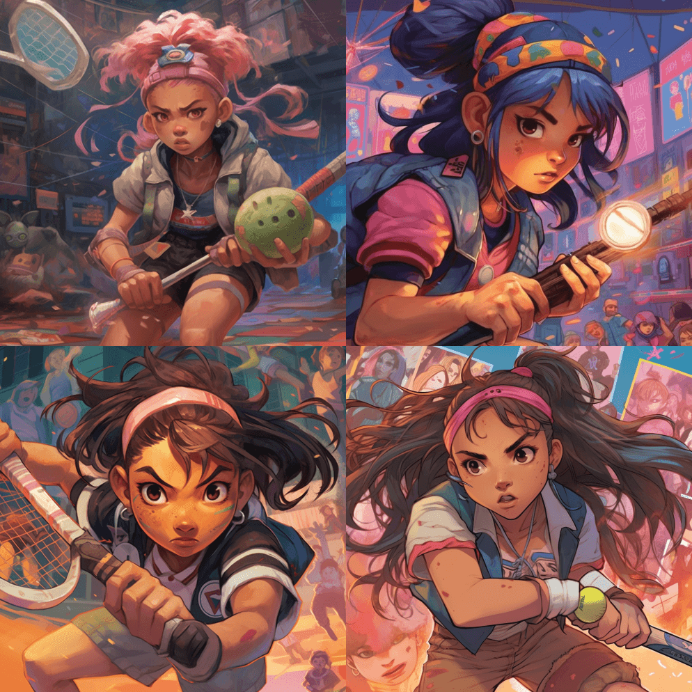 Hikari Shimoda，海盗投篮， - Midjourney Prompt