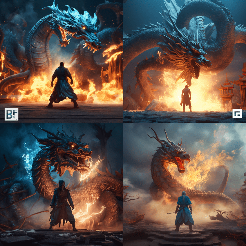 令人惊叹的中国古代武侠题材史诗，一个拥有 - Midjourney Prompt