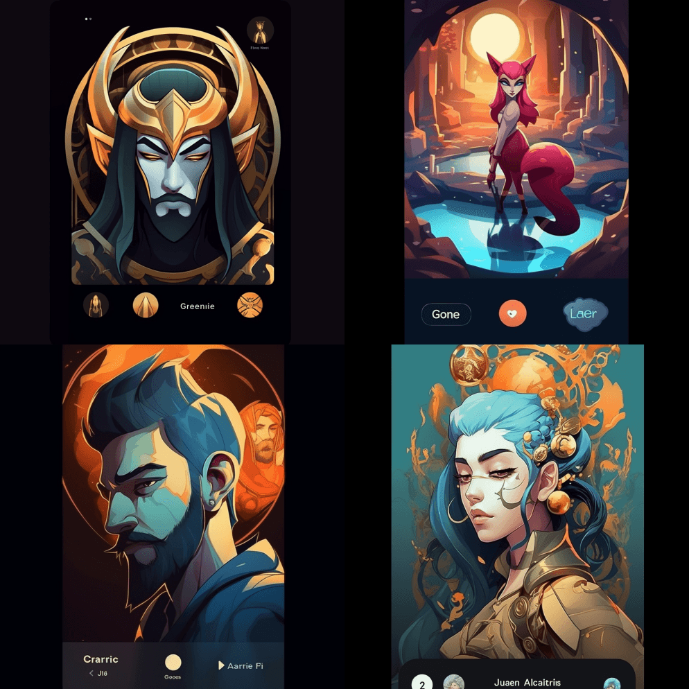 Adobe Illustrator，UI - Midjourney Prompt