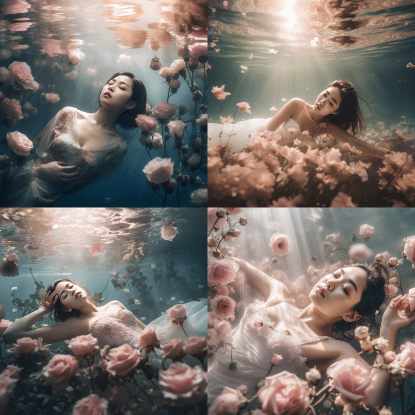 Tyndall Effect，一位美丽的 - Midjourney Prompt