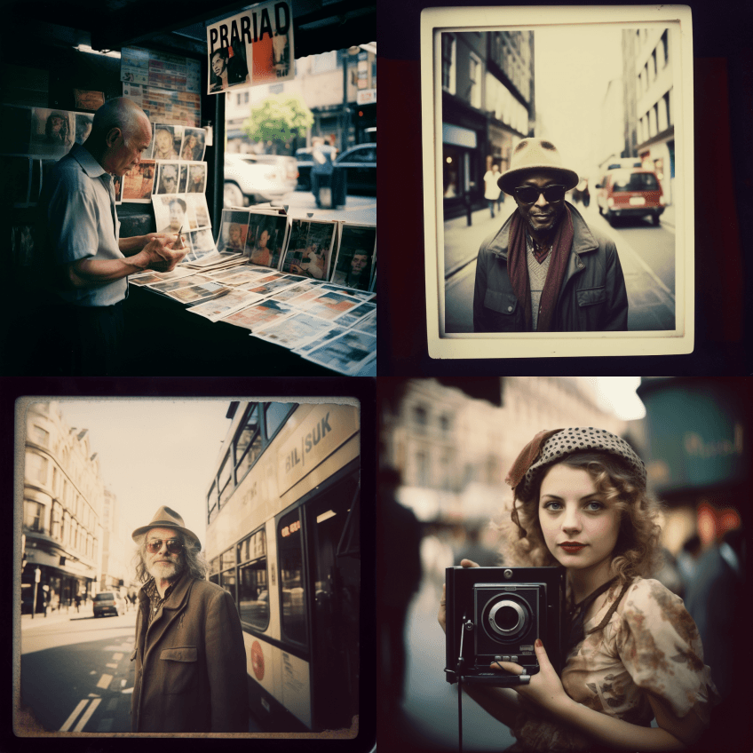 获奖宝丽来街景照片 - Midjourney Prompt