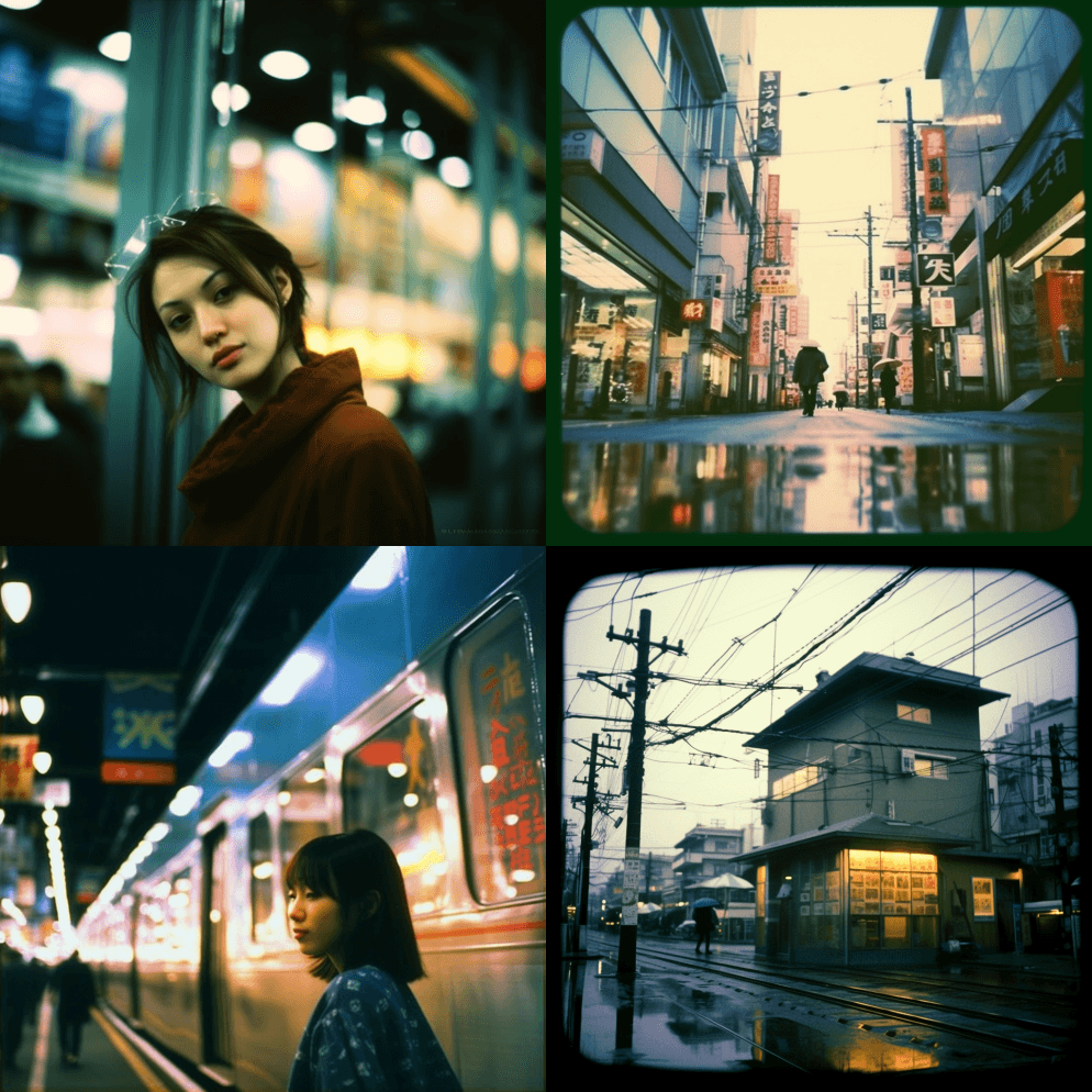 东京随处可见的现实生活中的艺术摄影--光 - Midjourney Prompt