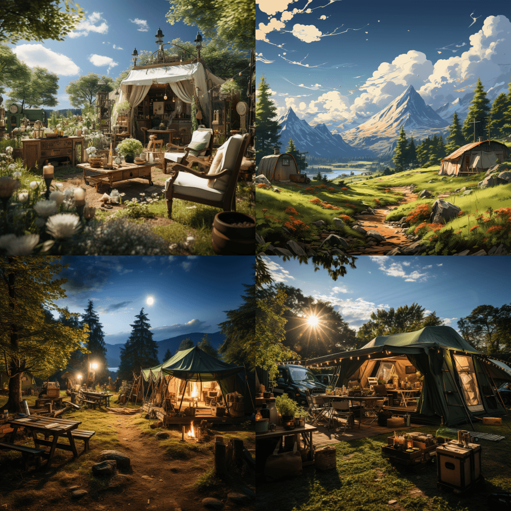 绿色为主，天气晴朗，8k高画质，细节丰富 - Midjourney Prompt