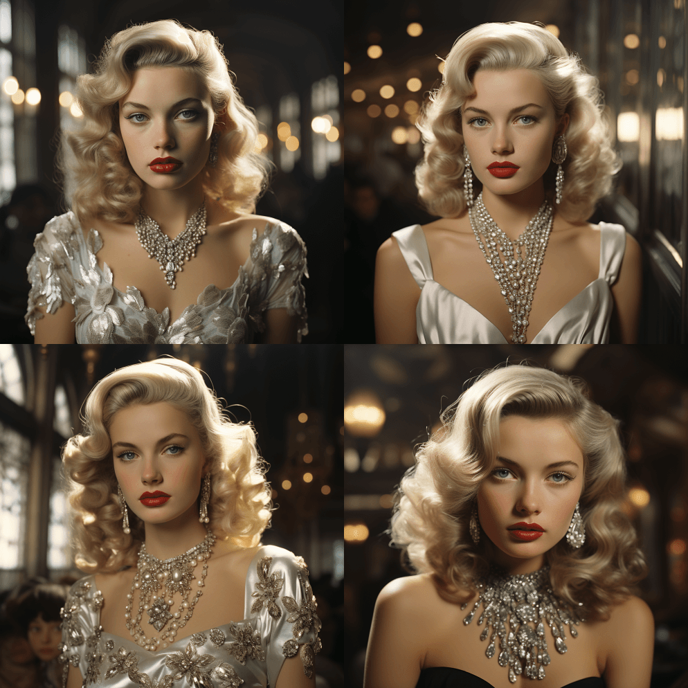 Met Gala，钻石，凡尔赛，特写，肖 - Midjourney Prompt