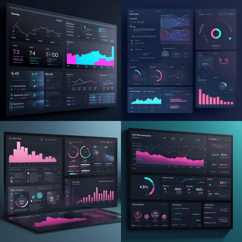 显示抵押贷款公司销售和分销数据KPI的不 - Midjourney Prompt