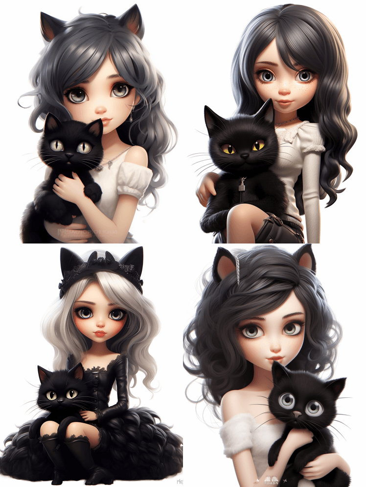 美丽，半穿衣的BTS仙女Kwaii Go - Midjourney Prompt