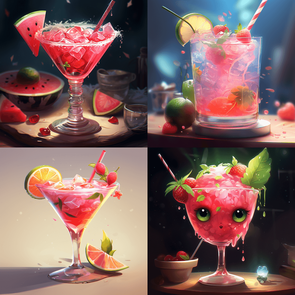 玛格丽塔，快速绘画风格，2D游戏艺术，社 - Midjourney Prompt