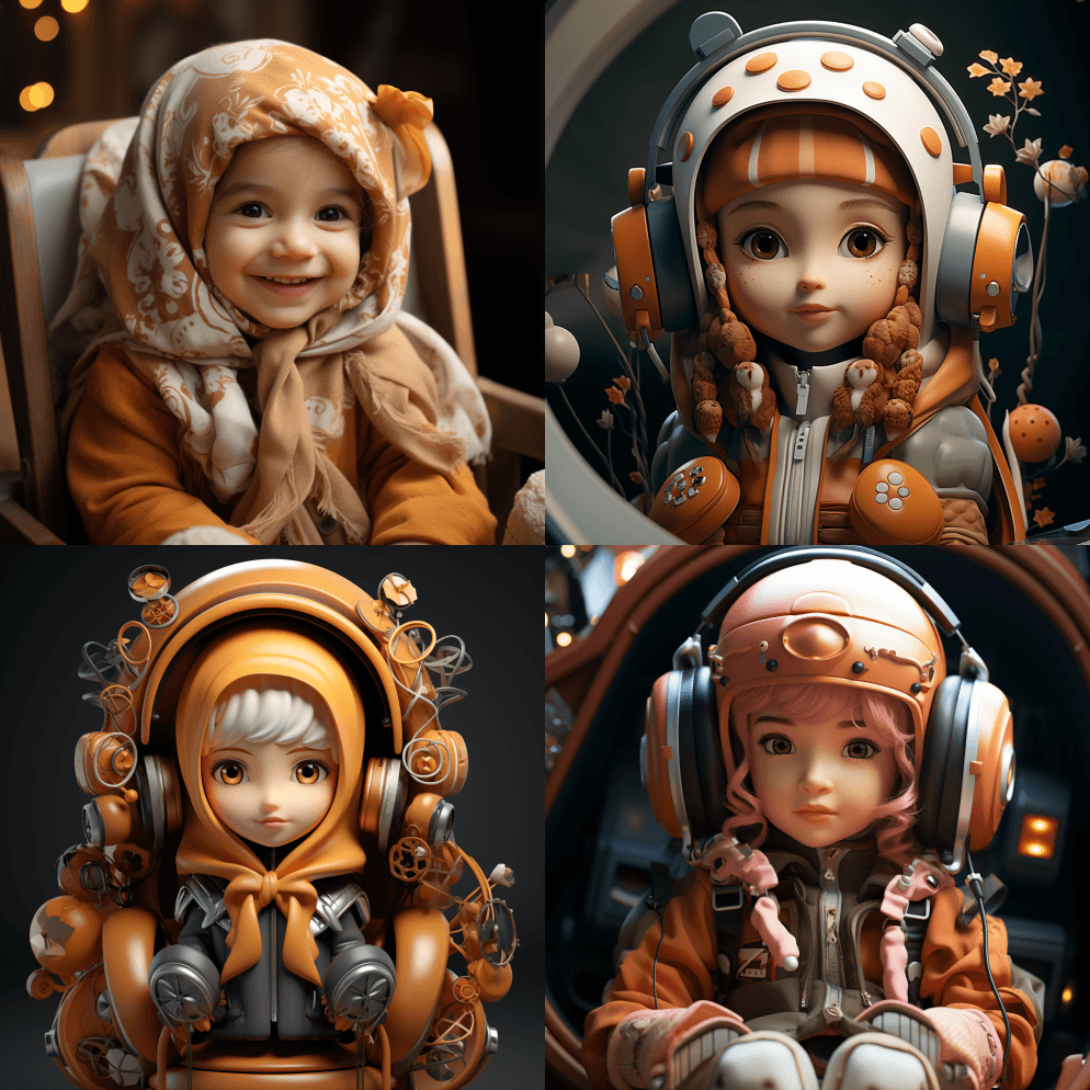 我想创建一个迷人的女孩的3D图像，以12 - Midjourney Prompt