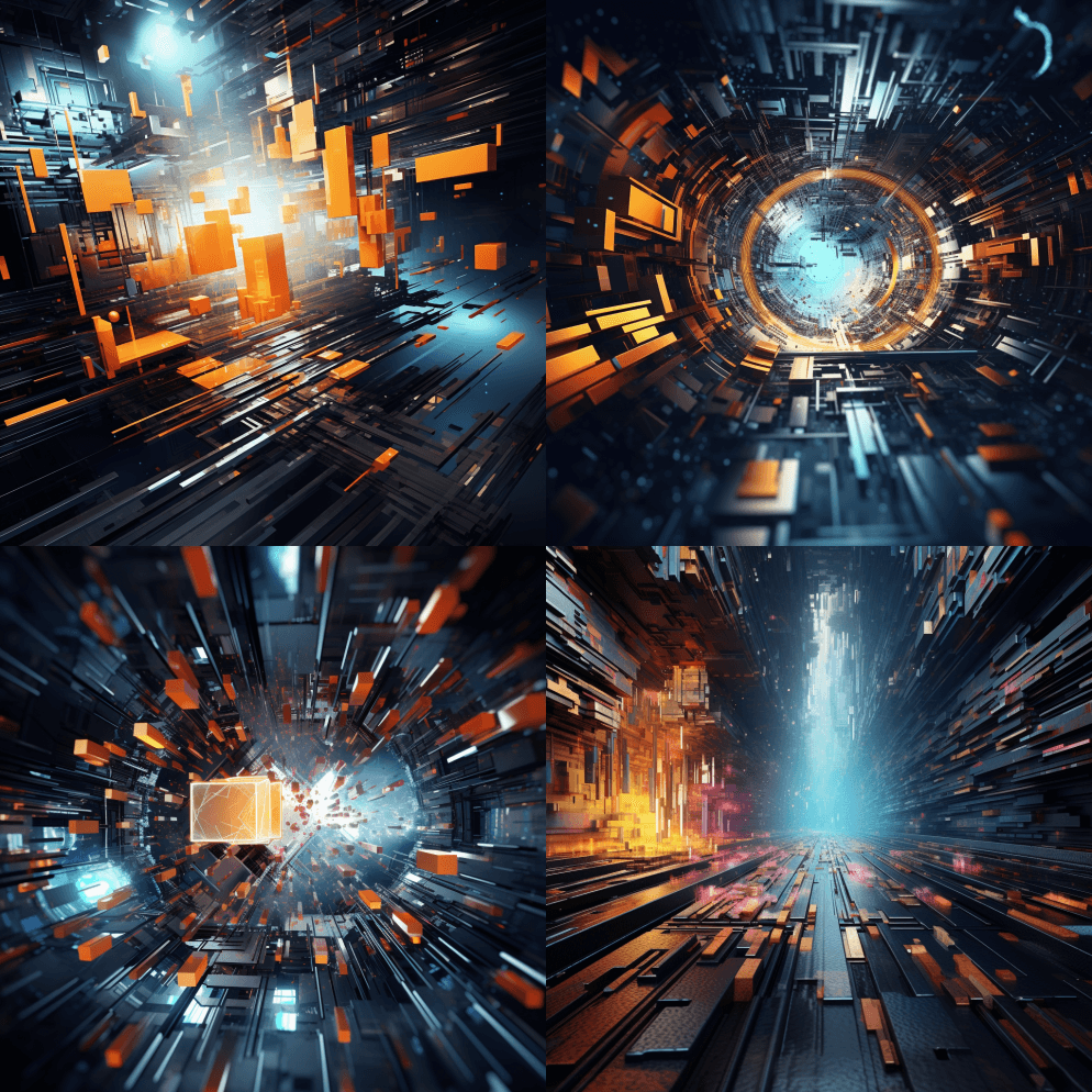 抽象，电子，高度自动化，超现实，8k - Midjourney Prompt
