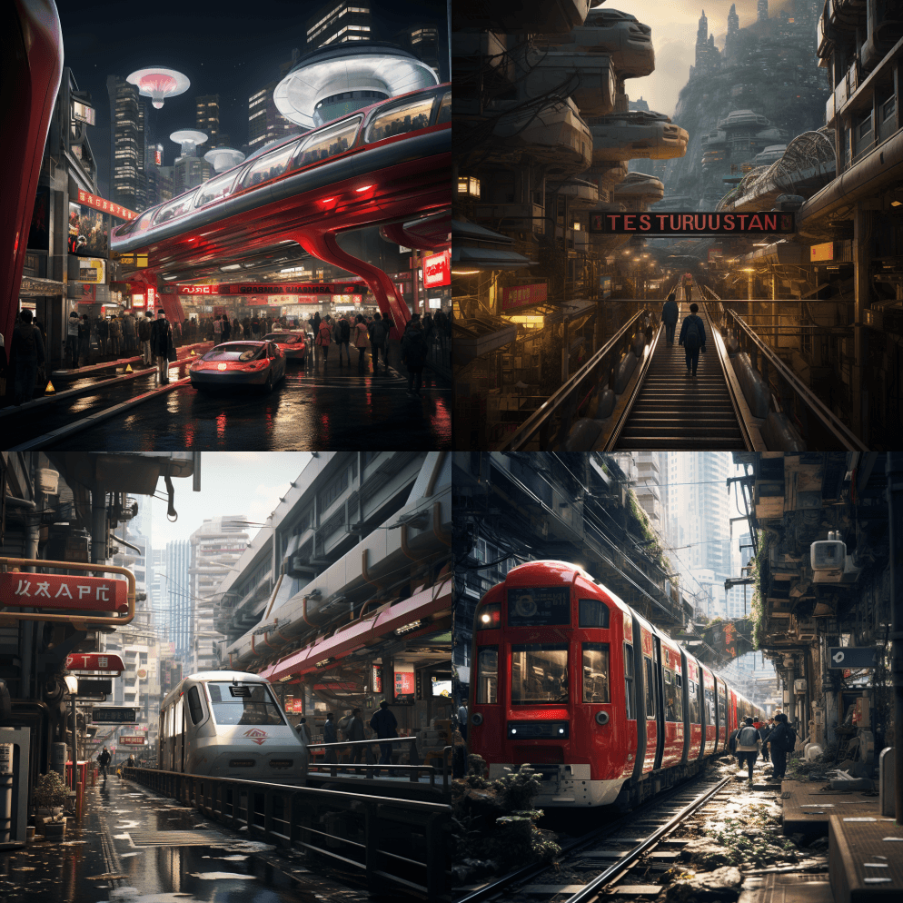 特摄Metroplis，非凡的视角，专业 - Midjourney Prompt