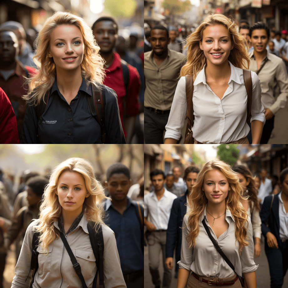 全身照。玛丽-夏洛特是一位漂亮的25岁的 - Midjourney Prompt