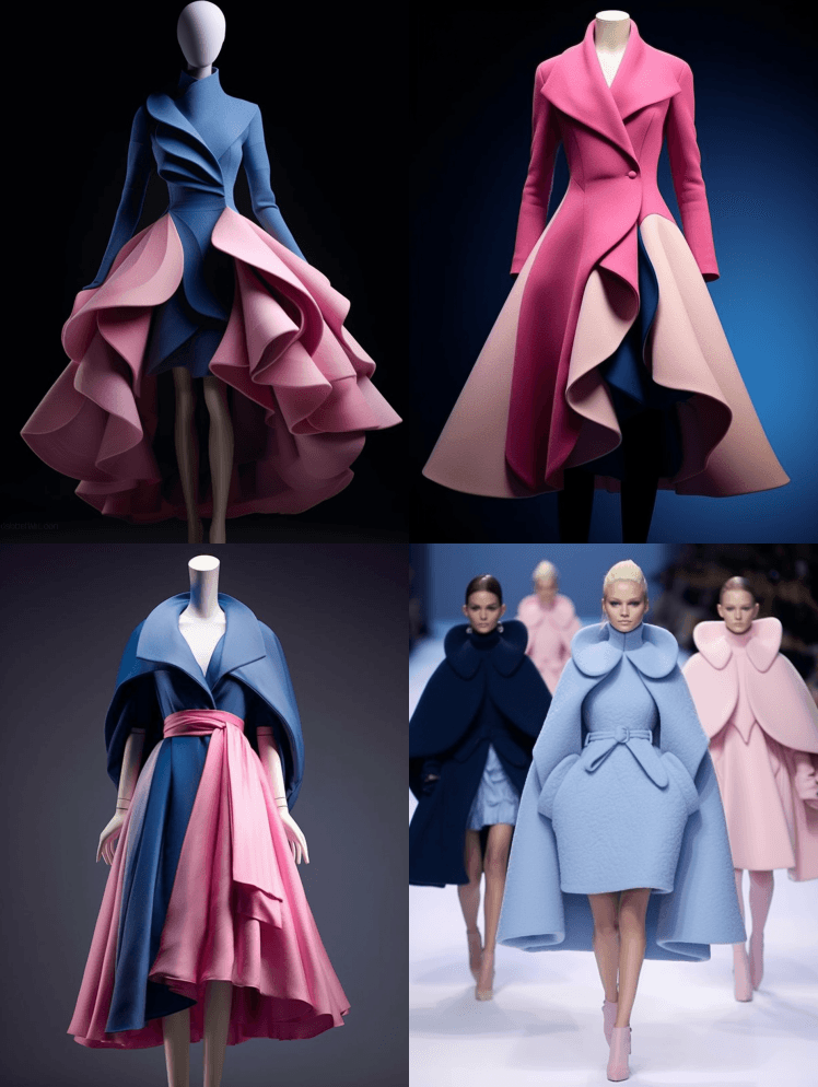 Azul y Rosa Creativo - Midjourney Prompt