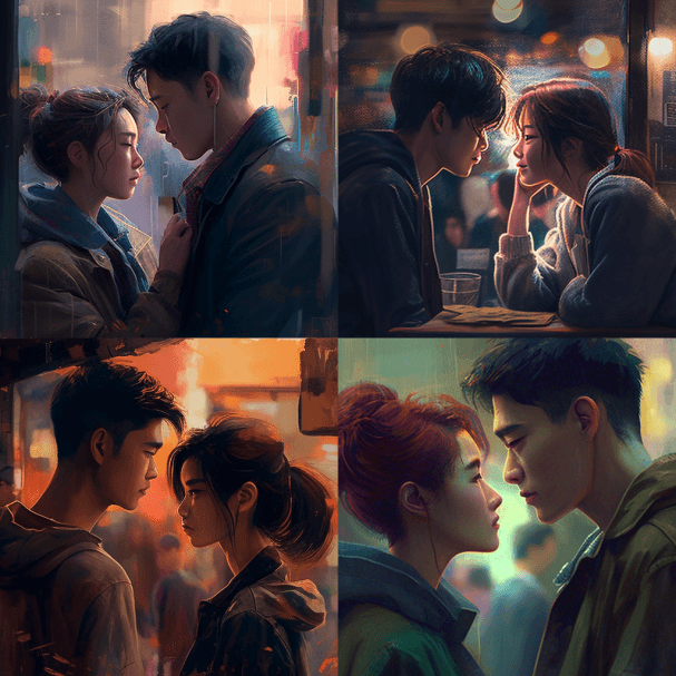 台湾爱情电影中令人感动的灵魂角色 - Midjourney Prompt