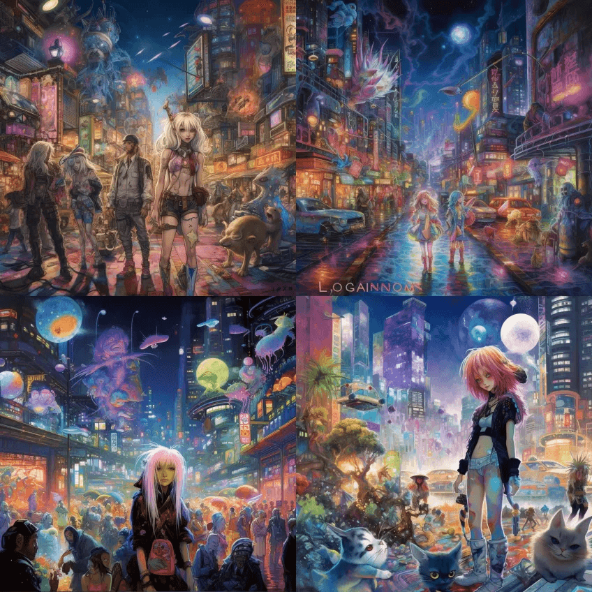 Logan的Run Cybergoth奇 - Midjourney Prompt