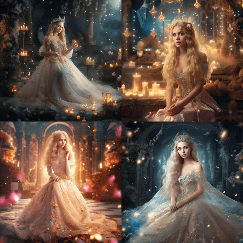 一个神奇而梦幻般的童话，一个萌芽中的仙境 - Midjourney Prompt