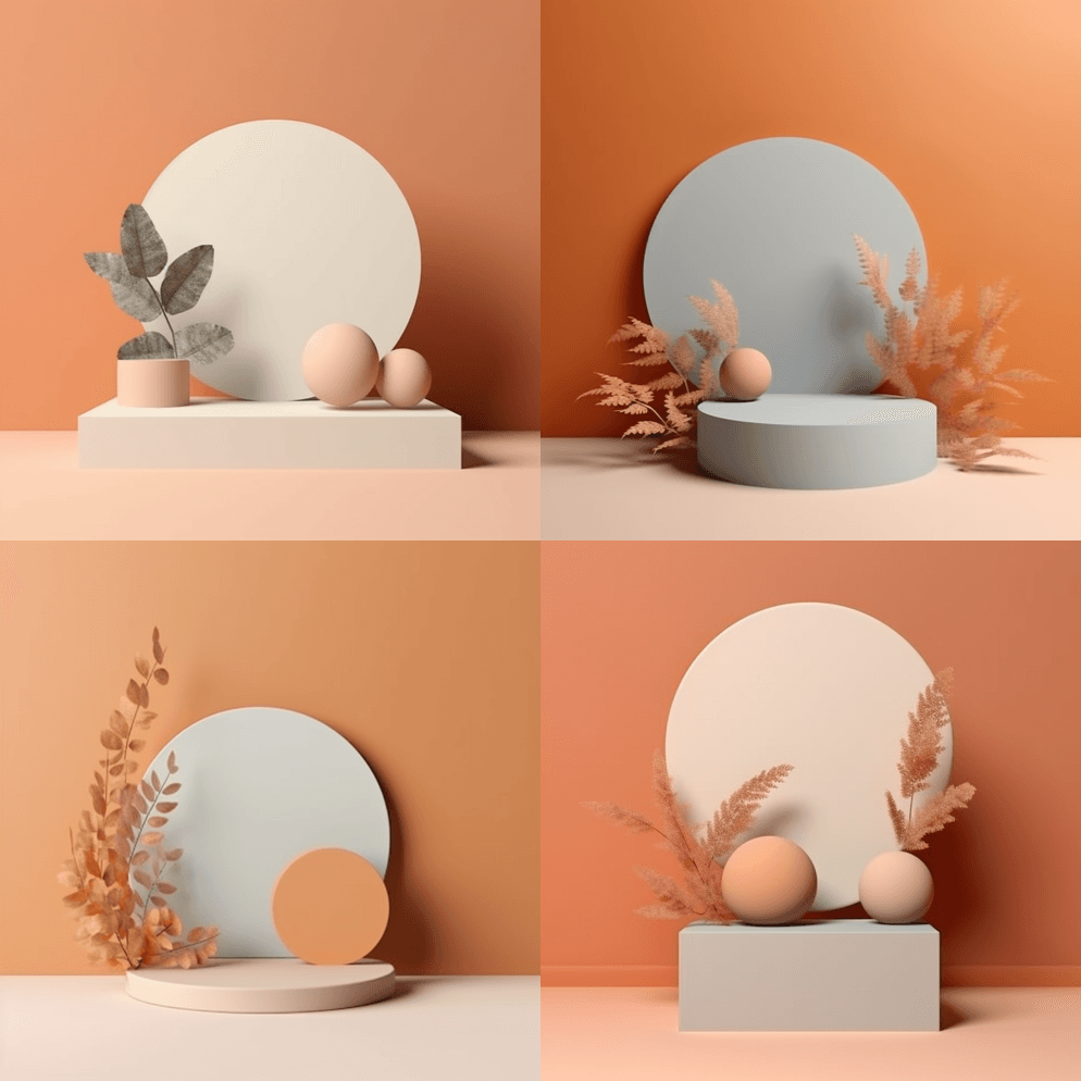 3D渲染图像为产品实物模型、极简主义抽象 - Midjourney Prompt