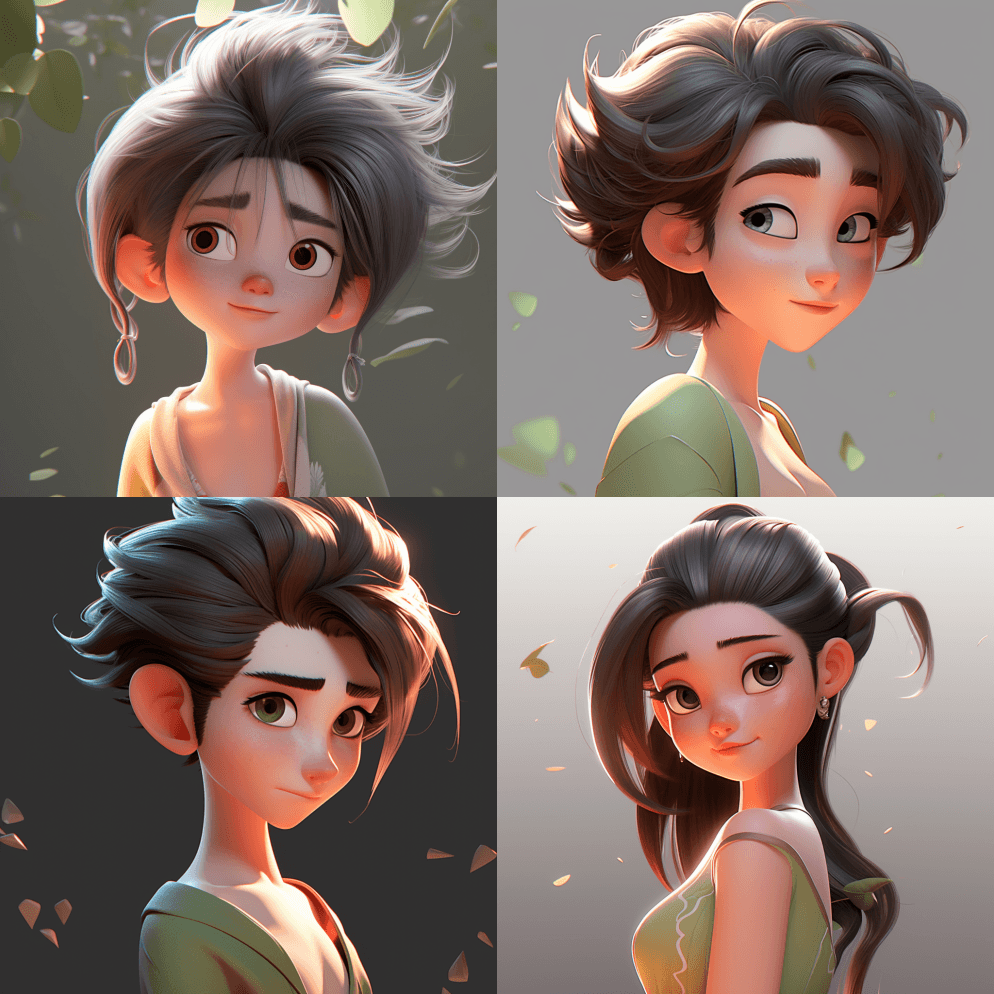 一幅妇女躺在一朵带有蓝色波尔卡点的红花上 - Midjourney Prompt