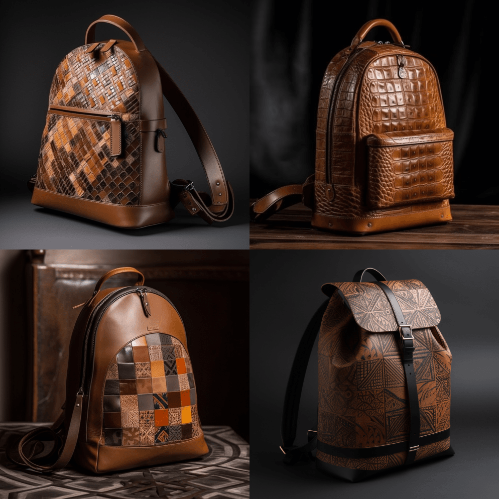 奢华皮革背包，Bottega Vene - Midjourney Prompt