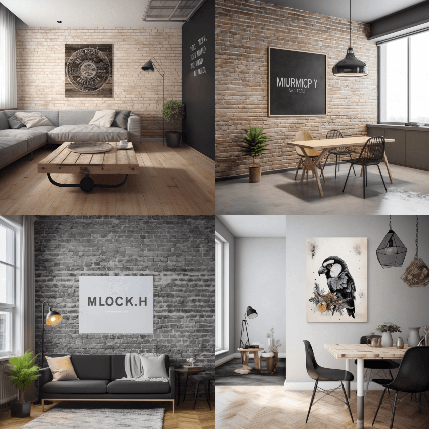 墙面艺术模型 - Midjourney Prompt