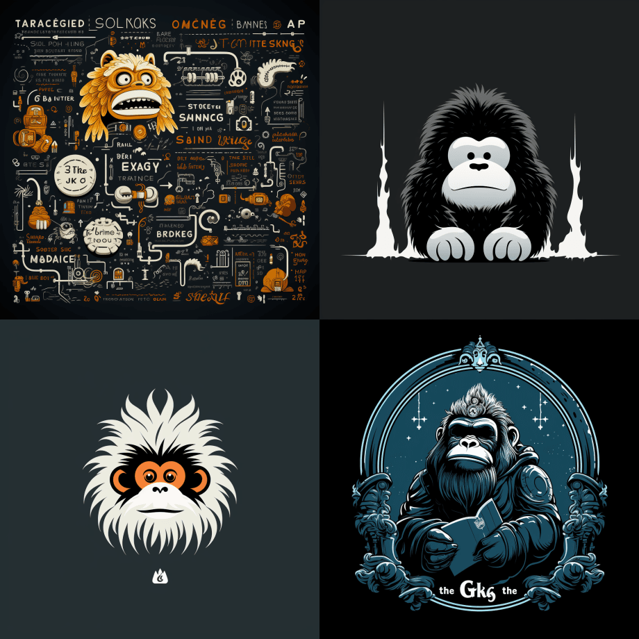 笔记风格，极简白底黑底负空间异想天开的可 - Midjourney Prompt