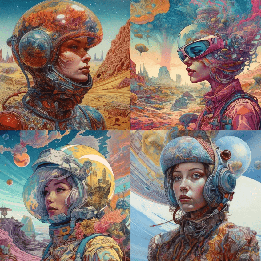 多彩的荒诞超详细超现实主义超现实主义 - Midjourney Prompt