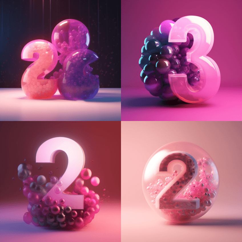 2采用逼真的半透明彩球、薄雾、戏剧性灯光 - Midjourney Prompt