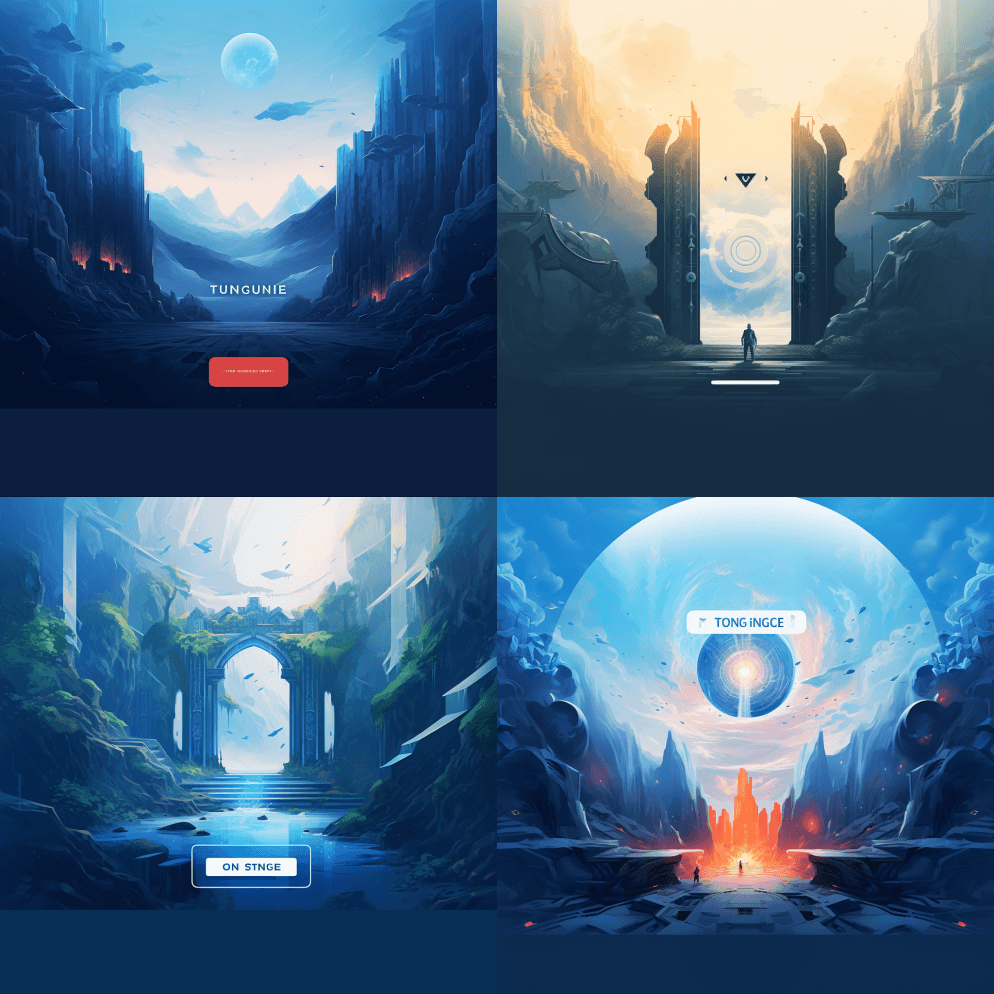 生成与左侧类似的登录界面背景 - Midjourney Prompt