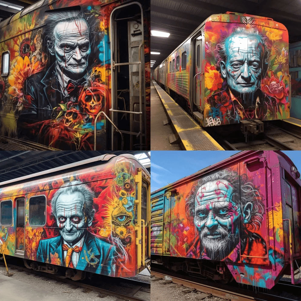 《比尔·默里逝者日》，艾格尼丝·西里尔和 - Midjourney Prompt