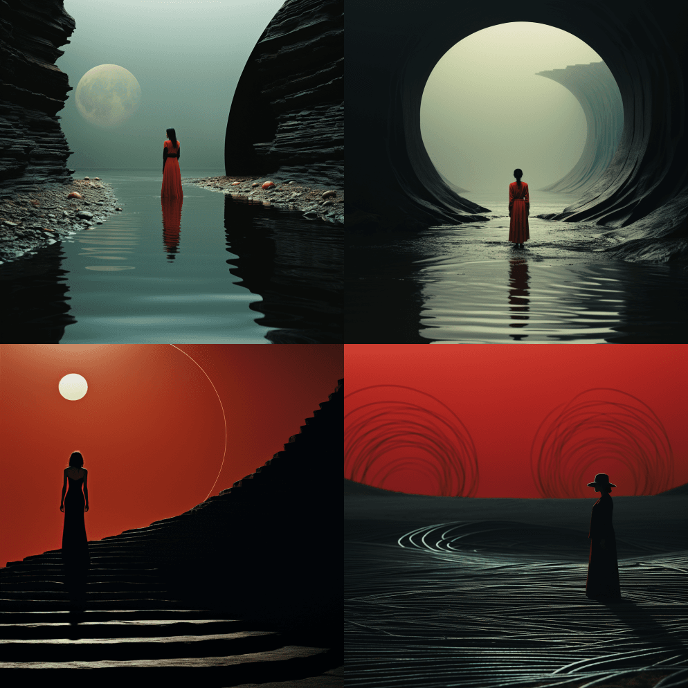 《无限的边缘》、《月球上》、《时尚》、《 - Midjourney Prompt