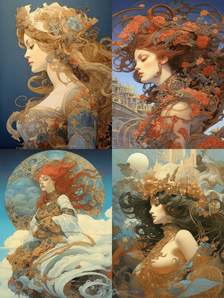 非凡的刺绣艺术，精细的细节，优雅而有冲击 - Midjourney Prompt