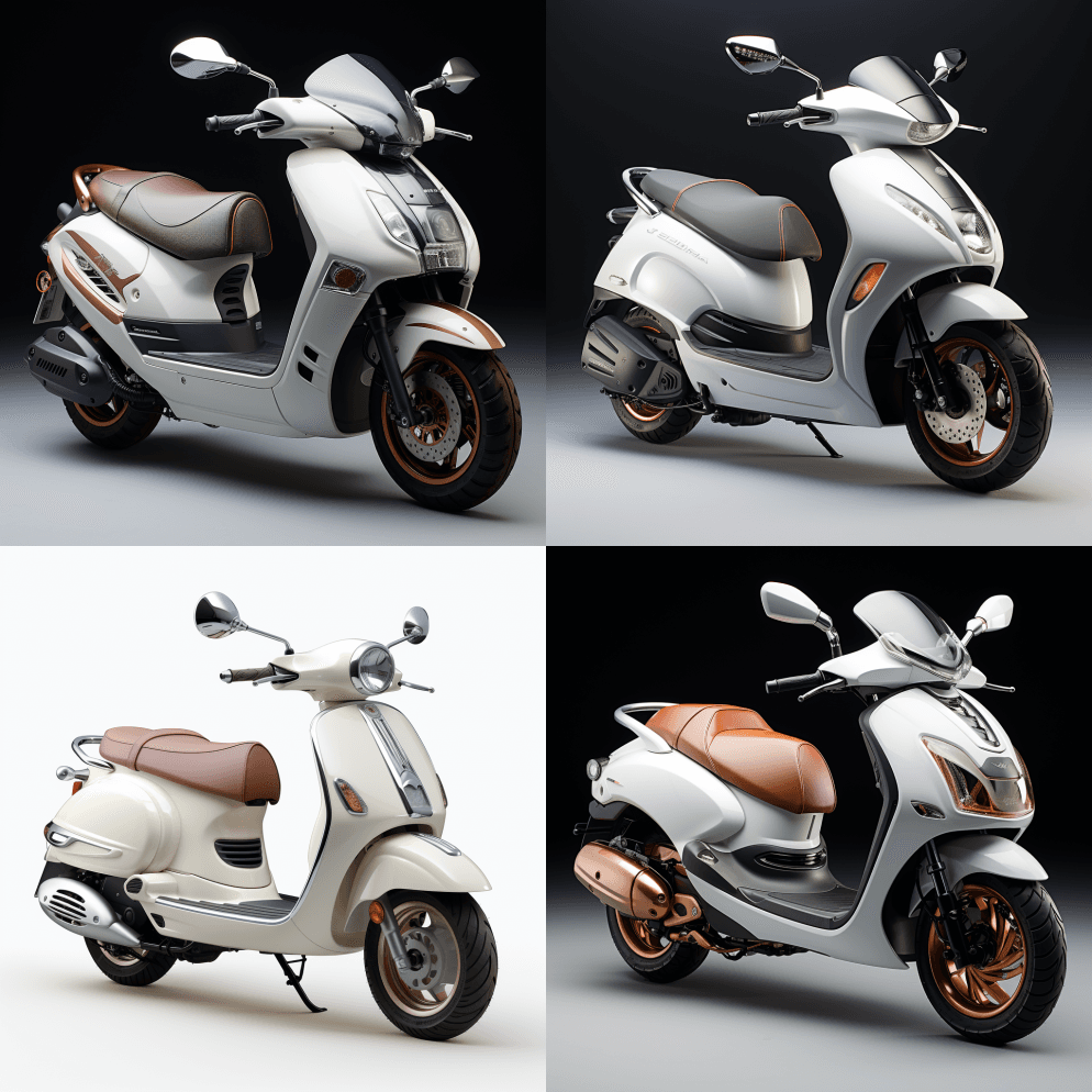 滑板车，豪华车，太空舱，未来马车，侧视， - Midjourney Prompt