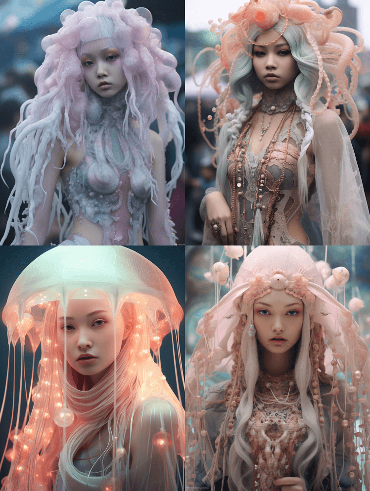 精致的场景摄影现实主义惊艳美女在节日穿着 - Midjourney Prompt