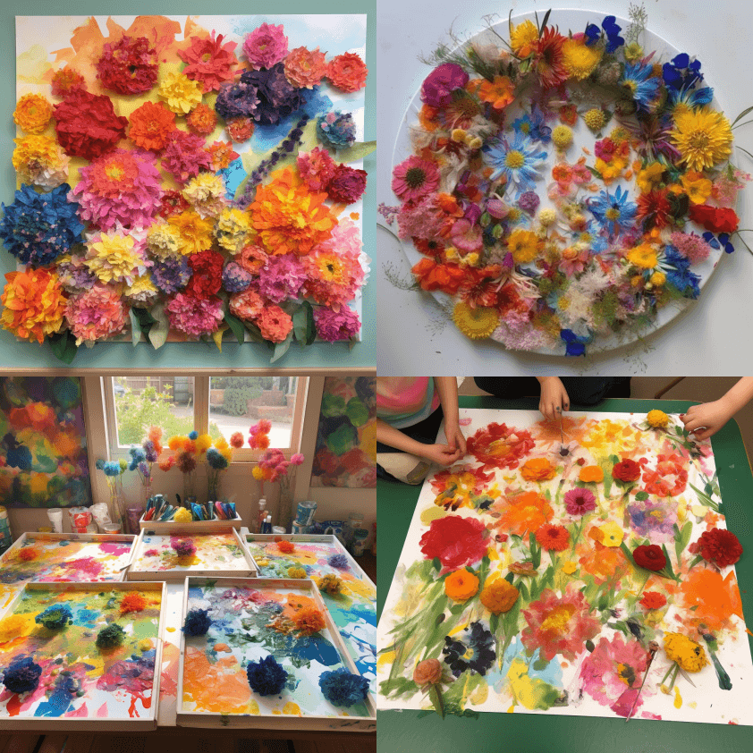 克劳德·莫奈风格的惊艳花卉艺术 - Midjourney Prompt