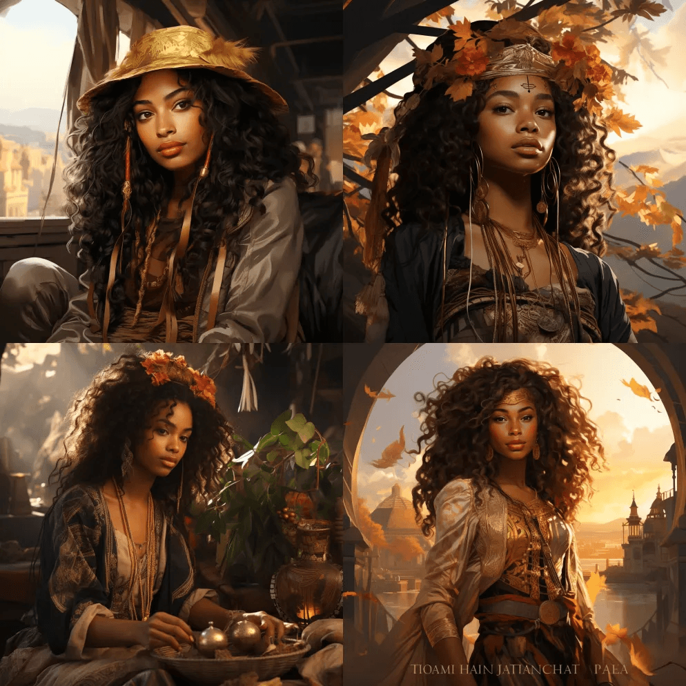 平面设计，数字素描，数字艺术，数字绘画， - Midjourney Prompt