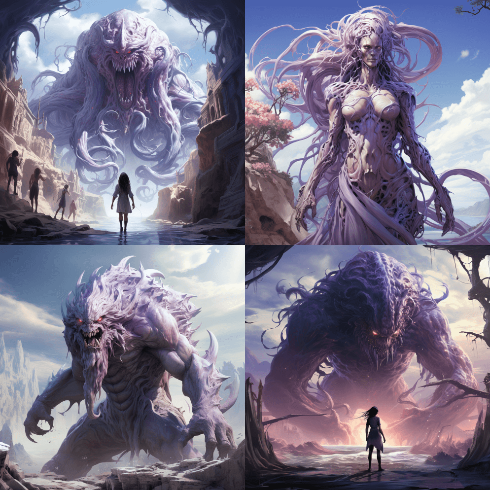 奇幻动漫高清壁纸高清桌面壁纸4新怪兽艺术 - Midjourney Prompt