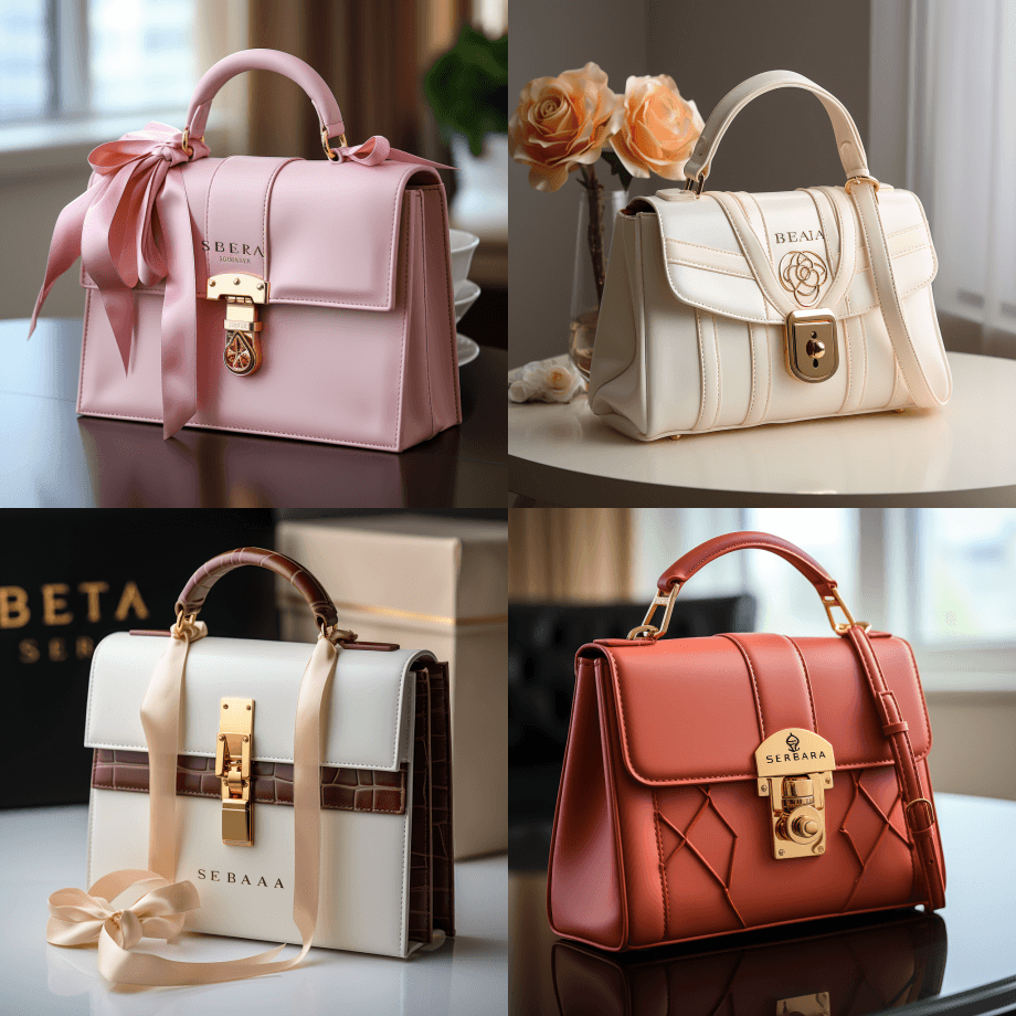 专为奢侈品手袋设计，在网站上出售，小手袋 - Midjourney Prompt