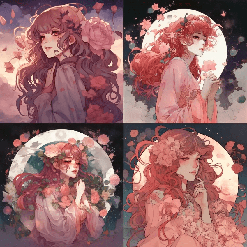 来自Mirai Nikki的尤诺·加赛的 - Midjourney Prompt