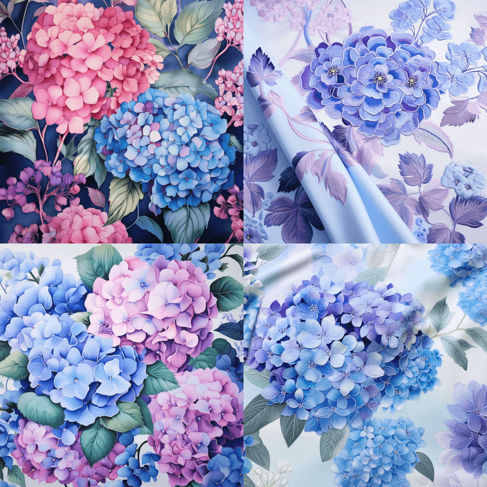 一幅美丽的水彩画，色彩对比强烈，水渍斑驳 - Midjourney Prompt