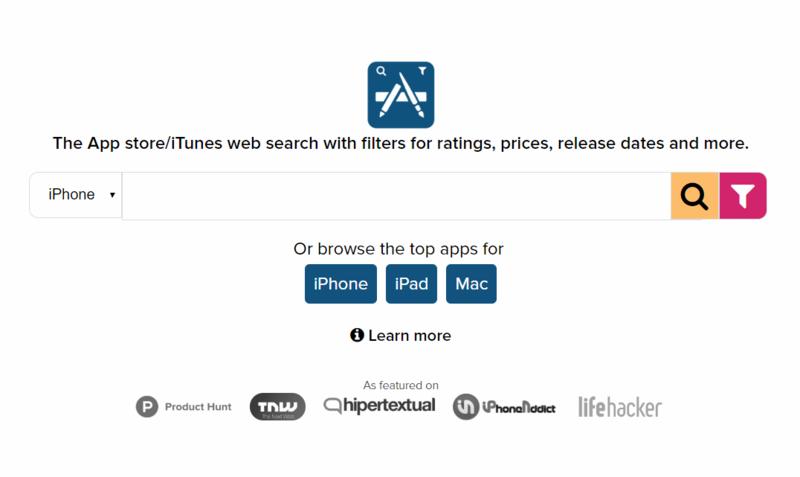 顺手的工具 
[1]--TheAppStore 
以评价、价格、分类和更新时间等条件搜索App S