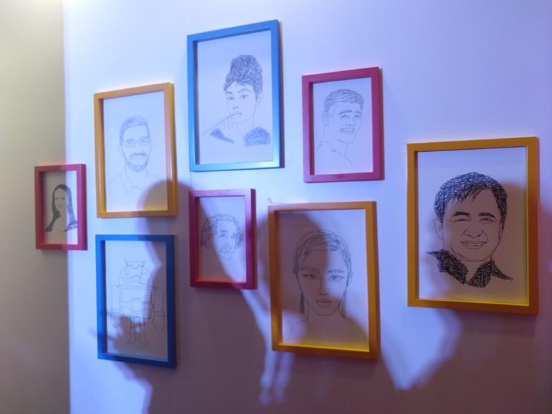 这个程序画家，做起来应该不难，街头卖艺，吸粉变现利器。