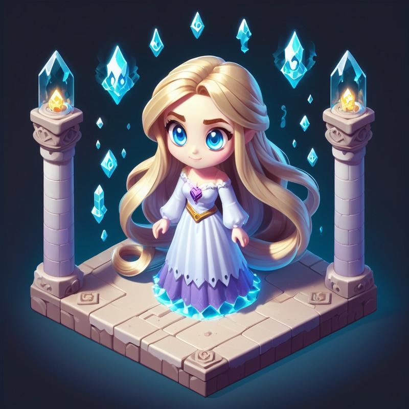 今天听雨要分享的是一个等距图块风格的 Lora 模型：zavy-ctsmtrc-sdxl
触发词：