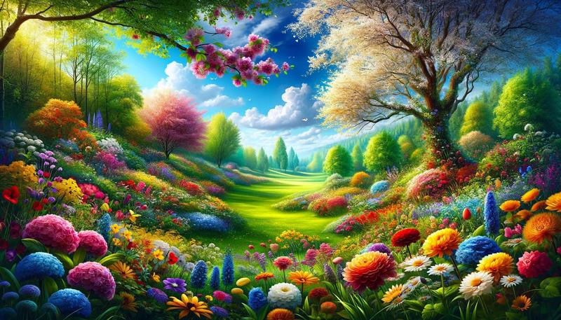 【DALL·E绘画春日尽在眼前】
AI工具组合使用，用之长，弃之短。DALL·E绘画对自然语言理解胜