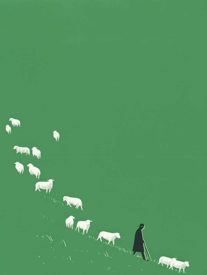 012:为什么说砍柴的陪不起放羊的?
完整提示词:
A book cover with a